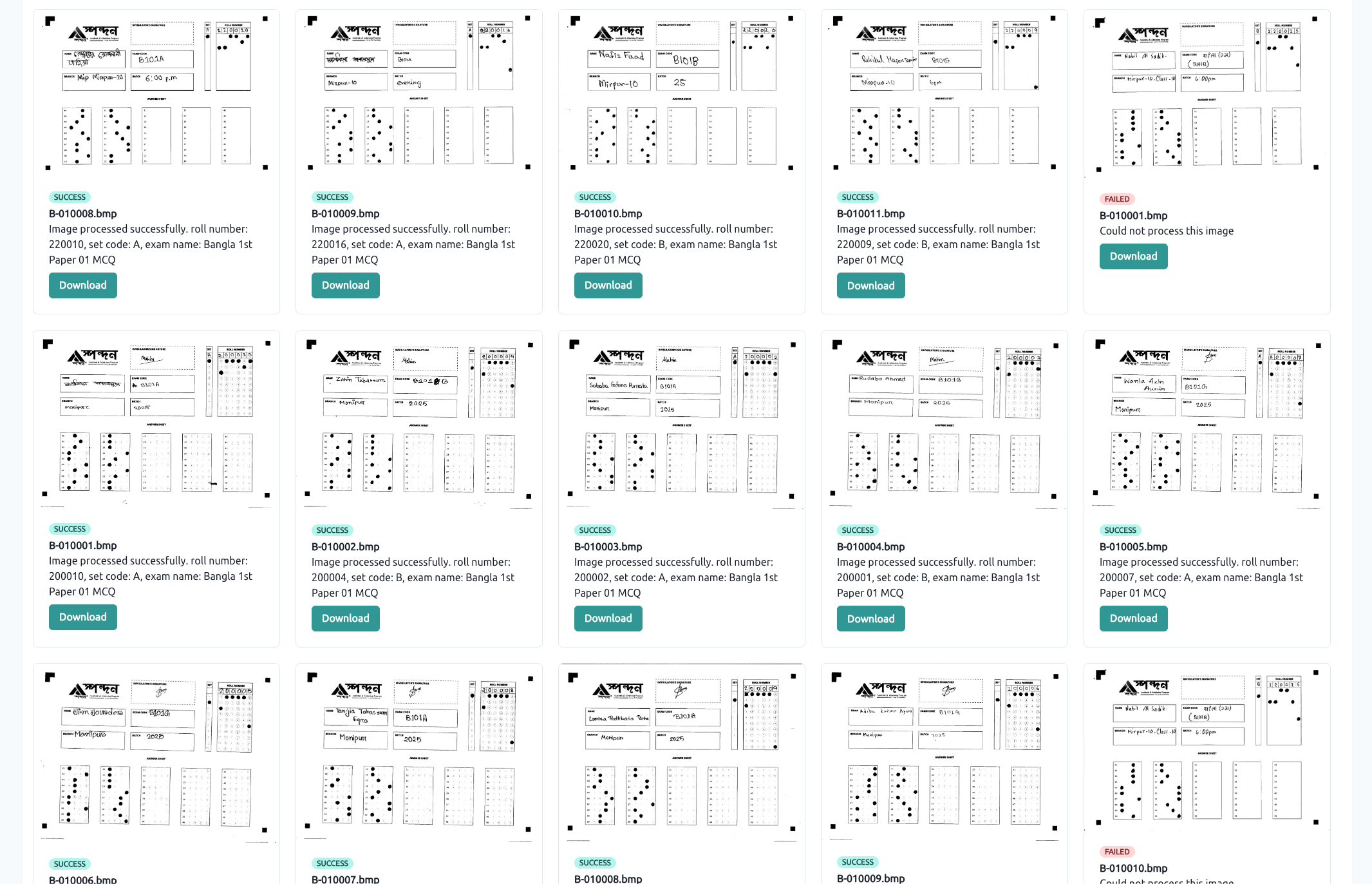 AI-Powered OMR Sheet Scanning Technology